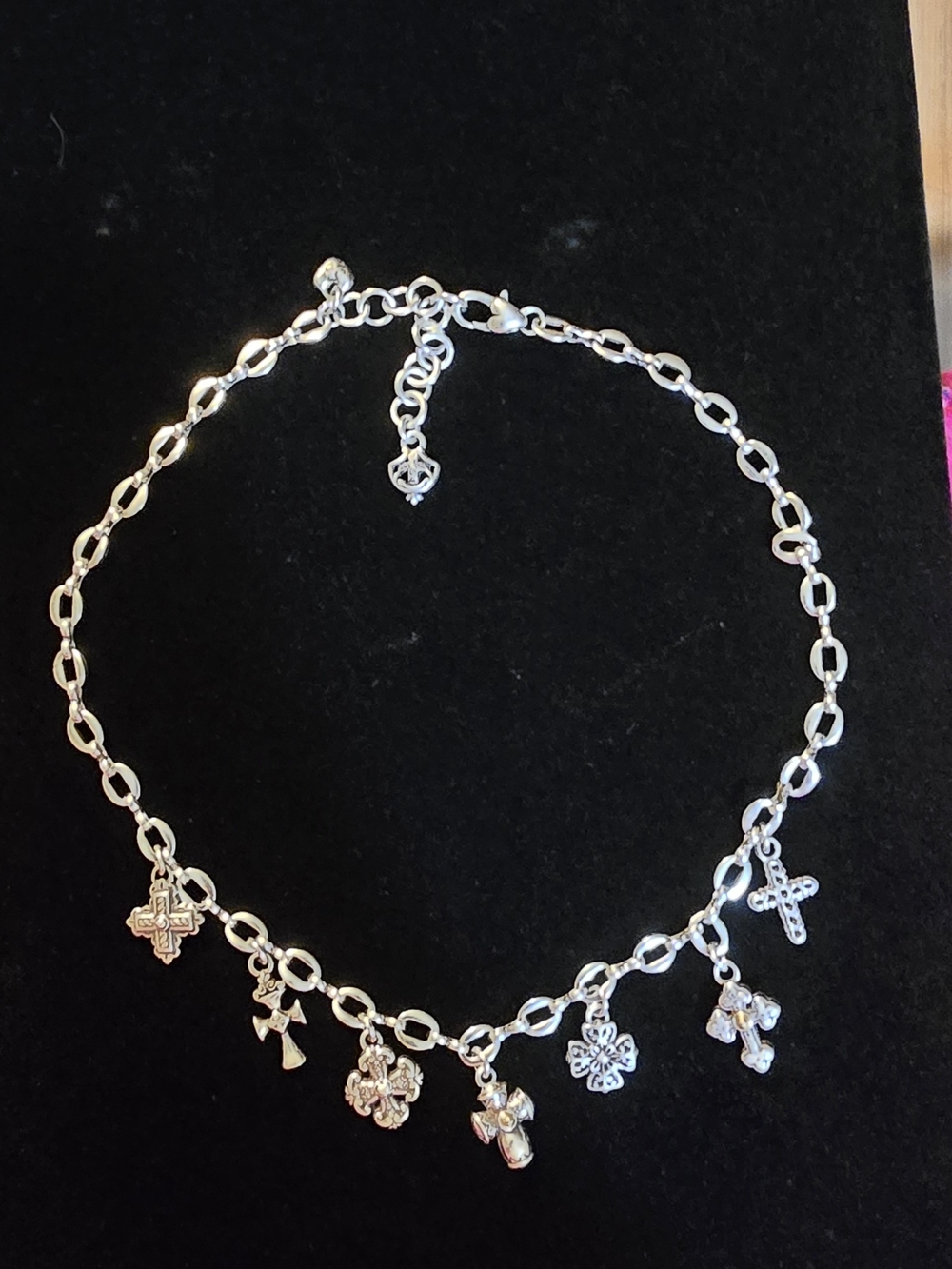 Brighton Eternity Cross Charm Necklace.